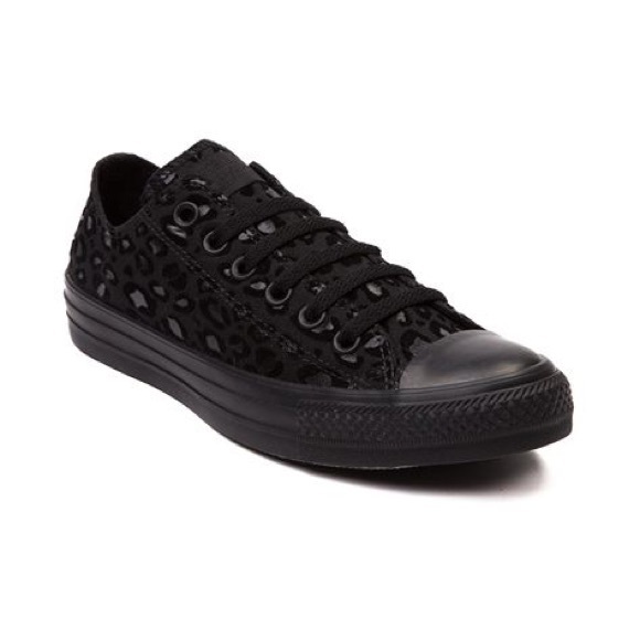 black leopard converse